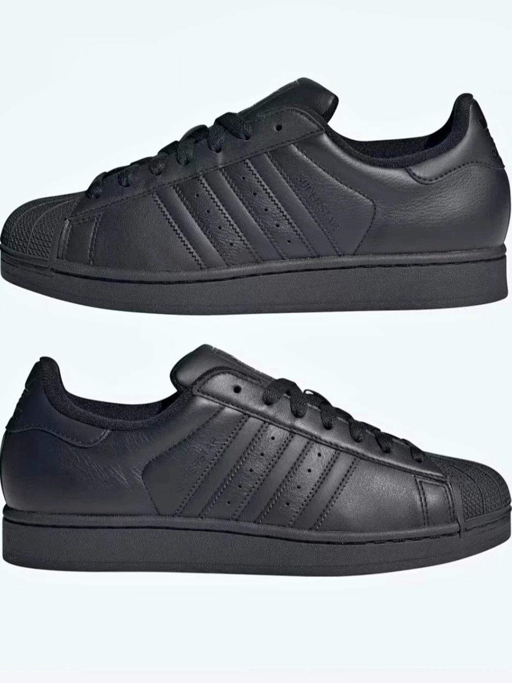 ADIDAS Originals Superstar - Men’s 10 - Black/Black - NEW IN BOX
